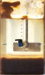 122 Figura 29 Fotos dos jarros para as condições de maior eficiência dos experimentos de pós tratamento por CFS do LIX B com cloreto férrico e sulfato de alumínio e