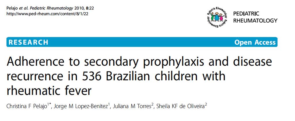 Estudo retrospectivo 536 pacientes com