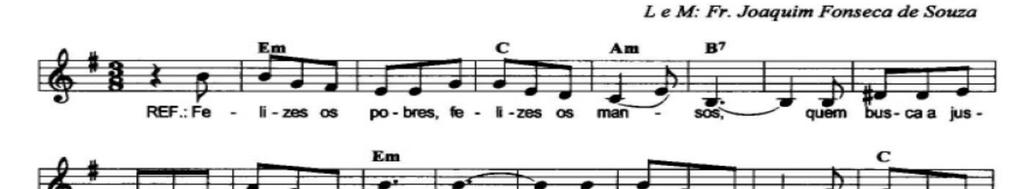 CANTO DE COMUNHÃO 1ª OPÇÃO Ref.: Com a trave no olho queremos limpar / os olhos dos outros e os outros julgar. / Senhor, vem curar-nos na Eucaristia.