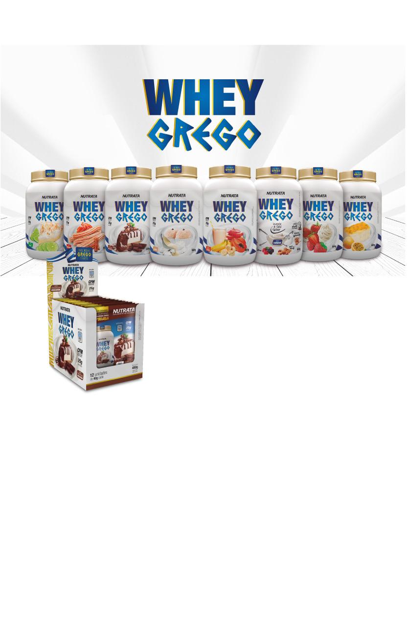 WHEY IN BOX Contém 12 Sachês de 0g cada O famoso iogurte grego, conhecido por sua cremosidade e sabor incomparáveis, surgiu na década de 90 na região dos Balcãs, sendo inserido no mercado através de