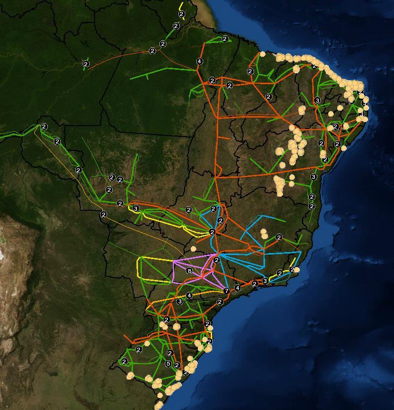 A EXPANSÃO Renováveis: eólicas NE distantes da carga Estruturantes: amazônia distantes