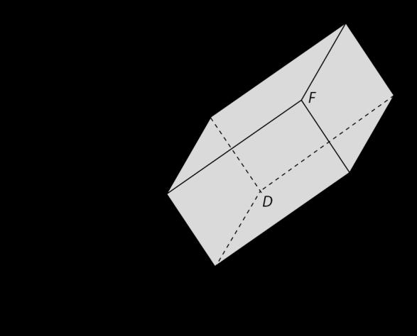 6. Na figura está representado, num referencial ortonormado do espaço, um prisma retangular [ABCDEFGH], onde A pertence ao eixo Oy e tem ordenada, e os pontos B, D e E têm coordenadas, (, 4, 4), ( 6,