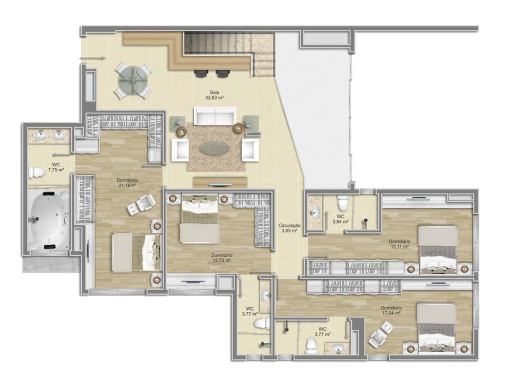 Duplex 330 m² Duplex superior final
