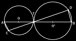 Sendo AB = 44, O'B = 16, AC = 6, a medida TD é a) 8 b) 1 c) 6 3 d) 0 e) 16 3 QUEST (PUCCap) Ao lado tem-se a representação da planta de um terreno quadrangular.