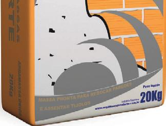 Paredes e tetos internos e externos Argamassa Unica COLARTE poderá ser aplicada sobre blocos, tijolos, contrapiso, emboço, alvenaria ou concreto.
