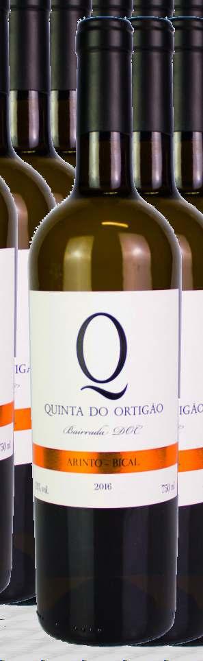 QUINTA DO ORTIGÃO Quinta do Ortigão Bairrada DOC Branco 1814327950002001-750ml Região: DOC Bairrada Ano: 2016 Tipo: Branco Teor Alcoólico:13% Castas: Arinto e Bical Processo de vinificação: Desengace