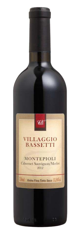 Brasil VILLAGGIO BASSETTI MONTEPIOLI 2012 1813686094001001-750ml Colheita seletiva, desengaçe, seleção de bagas, fermentação alcoólica e malolática em barris de carvalho francês com permanência de 13