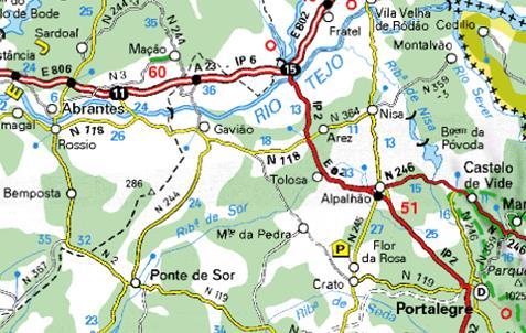 3. OBRA DE BENEFICIAÇÃO EN244 Beneficiação do lanço da EN244 entre Ponte de Sôr e o cruzamento com a EN118, no