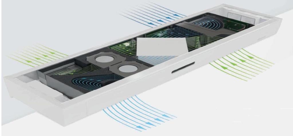 A esquadria Respira VENTILAÇAO MECANICA