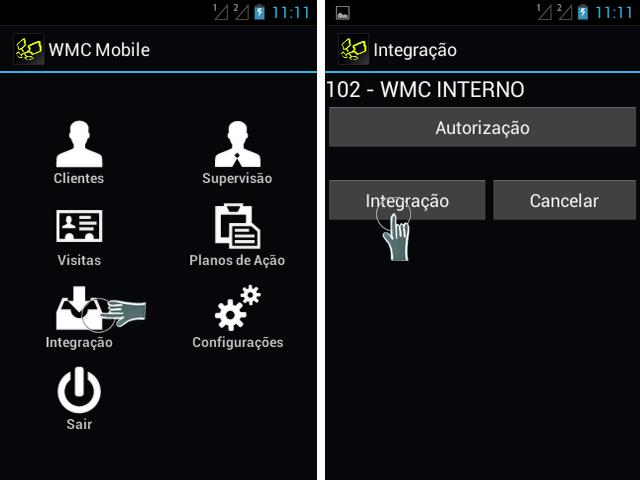 enviados pelo vendedor ao Gestão WMC. AS DUAS FORMAS DE INTEGRAÇÃO: Existem duas formas de integração de dados no sistema WMC Mobile Supervisor.