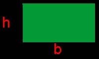 Por ser o retângulo um paralelogramo, o cálculo da sua área é realizado da mesma forma.