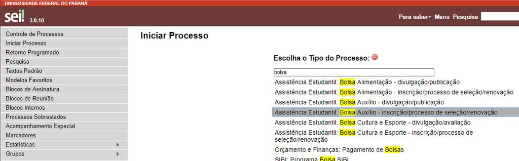 ANEXO II - TUTORIAL COMO ENCAMINHAR DOCUMENTAÇÃO DE BOLSISTAS SELECIONADOS NO PROGRAMA/PROJETO DE EXTENSÃO Tendo em vista o previsto no Edital PROEC/UFPR Nº 05/2018 sobre Bolsas de Extensão, Item 12