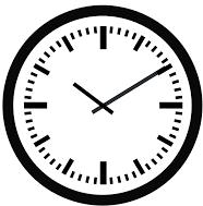 Caderno : 50 minutos (é permitido o uso de calculadora) O relógio da figura do lado marca 0:0 (0 horas e 0 minutos) (0) Determine em graus e em radianos a amplitude do ângulo convexo (menor ângulo)