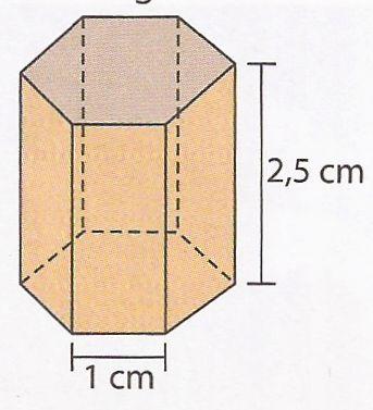 Volume (V): é o produto entre a área da base e a altura.