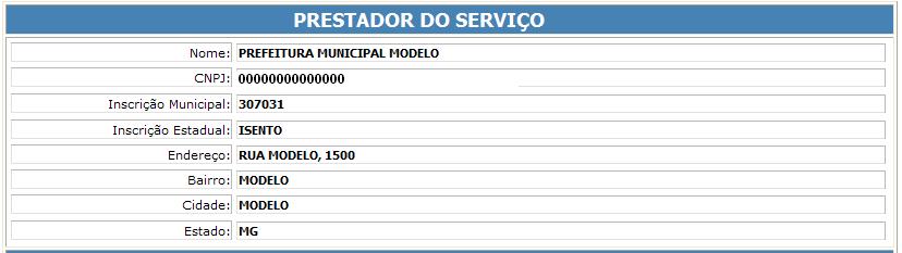 Emissão de NFS-e. Para iniciar a emissão da NFS-e clique no Menu uma nova janela para emissão da NFS-e.. Abrirá Dados do Prestador.