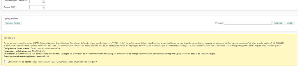 AME tipos IA, IB ou IC e de AME tipos II ou III 3.