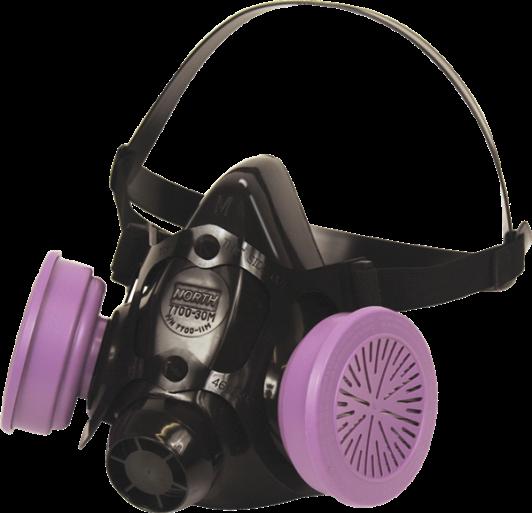 Componentes do EPI PARA PROTEÇÃO RESPIRATÓRIA 1 - Respirador purificador de ar não motorizado: a) Semifacial filtrante (PFF) para proteção das vias respiratórias contra poeiras, névoas, fumos e radio