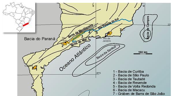 P á g i n a 3 3.2. Contexto Geológico Regional A Bacia de Taubaté corresponde a um hemigráben de idade eocênica, que possui aproximadamente 3.