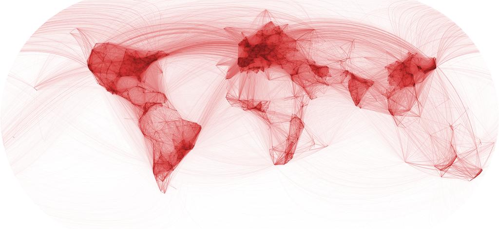 Mapa de colaboração científica entre pesquisadores Fonte: