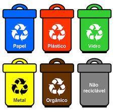 Materiais recicláveis: Plásticos: - Garrafas, embalagens de produtos de limpeza; - Potes de creme, xampu, condicionador; - Tubos e canos; - Brinquedos; - Sacos, sacolas e saquinhos de leite; - Isopor.