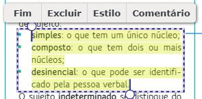 Em Estilo você poderá editar a cor e a transparencia do destaque.