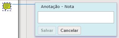 14. Você também poderá incluir notas no material. Escolha a opção nota na barra de ferramentas e clique sobre a página do livro onde deseja inserir a nota. 15.