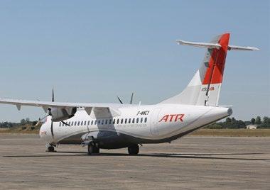TURBOPROP ATR 7-01 / ATR 7-600 O ATR 7 é um avião comercial com dois motores turbo hélice ideal para viagens regionais e trajetos de curta duração.