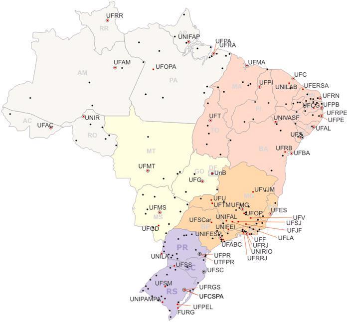 Plano de Ação 2007-2010 Ciência, Tecnologia e Inovação para o Desenvolvimento Nacional Ampliação do Sistema Federal de Universidades