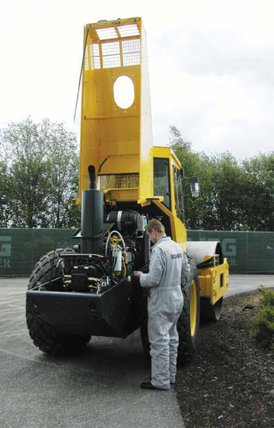 4 Facilidade de manutenção Os Compactadores Bomag BW 212 D40 / PD40 possuem diversos elementos