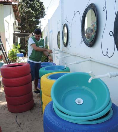 Saúde e Meio Ambiente Buscando trazer ao ambiente escolar ações de impacto em saúde pública e hábitos saudáveis, o Instituto acredita em atividades de cunho interdisciplinar e de baixo custo material