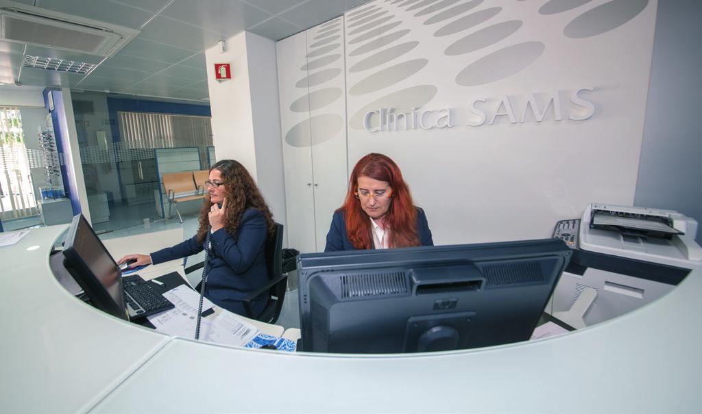 CLÍNICA SAMS ALMADA A clínica SAMS Almada presta serviços clínicos em regime de ambulatório nas principais especialidades médicas, executando exames