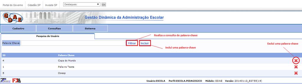 O manual apresentará todas as telas, passos e funcionalidades de acordo com as atividades executadas. 2. Etapas 2.1 