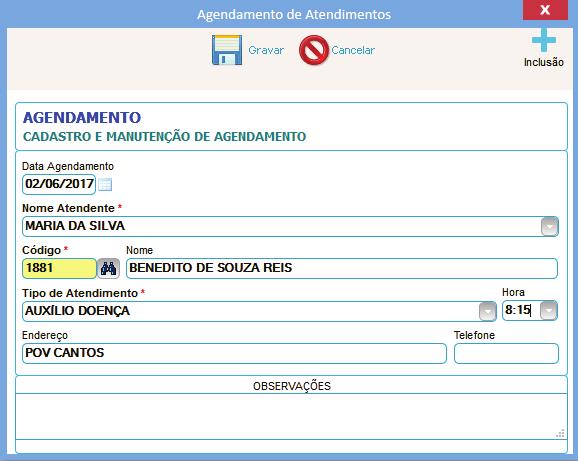 Ao Clicar no botão acima para localizar, aparecerá