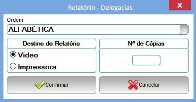 Após selecionar o relatório desejado e fazer o seu filtro pré-definido,