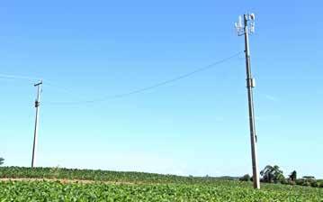Ponto de Internet Rural da Coprel Telecom - Triway Encaminhamos, em questão de dias já foi aprovado, e depois logo instalaram a energia aqui, informa o cooperante.