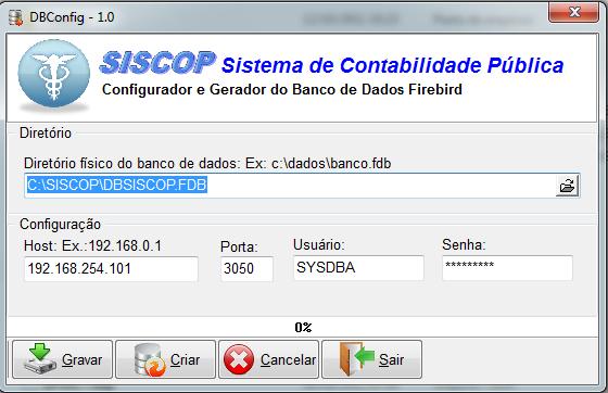 Estatísticas do Ping para 192.168.254.101: Pacotes: Enviados = 4, Recebidos = 4, Perdidos = 0 (0% de perda) e etc... De posse do número do IP da máquina servidor (192.168.254.101) obtido, informe o no HostName ou Host do componente de acesso ao banco de dados Firebird.