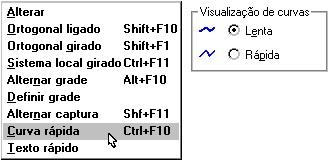 Curva rápida Embora menos comuns que os textos, as curvas também consomem um tempo considerável para serem geradas na tela.