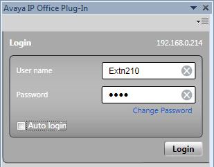 Plug-in do Microsoft Outlook: Instalação 13.2 Efetuando logon Você pode efetuar logon no one-x Portal utilizando o Avaya IP Office Plug-in. Para efetuar logon: 1. Inicie seu Outlook. 2.