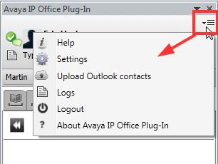 189 chamada do Avaya IP Office Plug-in.