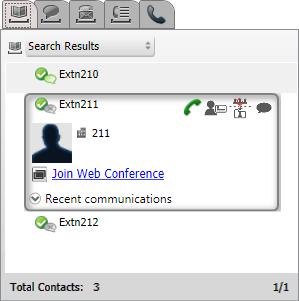 13.9.3 Pesquisar diretórios Para procurar um contato no diretório: 1. Insira o nome ou o número do contato na caixa de texto. 2. Clique no ícone de pesquisa.