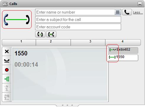 Fazer e atender chamadas: Botões de chamada 3.3 Ícones de chamada Os ícones de chamada são usados pelo miniaplicativo Chamadas para indicar o status atual de uma chamada.