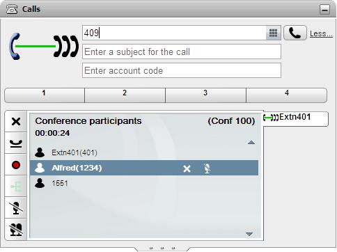 Chamadas de conferência: Controles de chamadas em conferência 4.5 Adicionar outro participante a uma conferência Você pode adicionar uma outra pessoa à conferência.