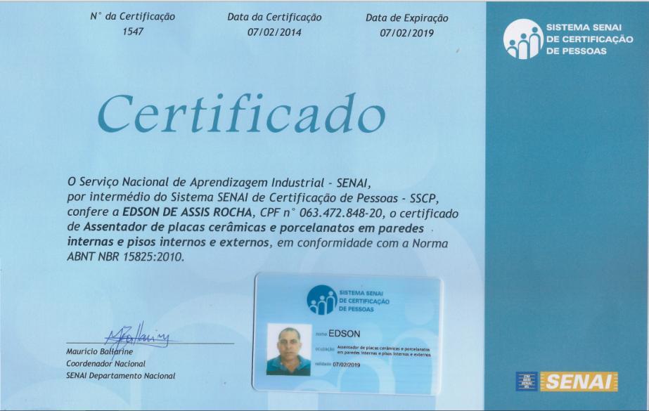 Certificação de Montador de Sistemas FV As