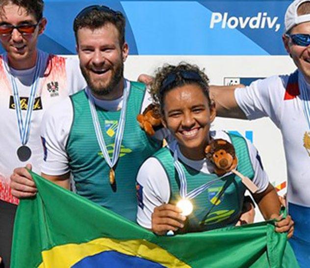 Comitê Olímpico do Brasil DIANA BARCELOS E JAIRO KLUG Dupla bicampeã no Mundial de Remo Sênior,