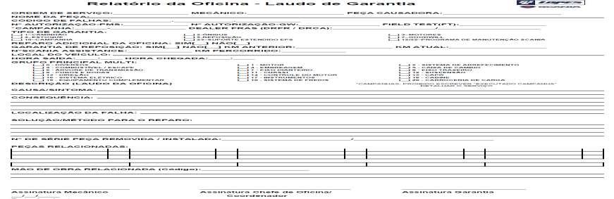 Marcos Rogério Afonso Certificação (43) 4009-0780 1 24/31 2. Os dados operacionais coletados dos caminhões devem ser enviados para a Scania imediatamente através SDP3. 3.