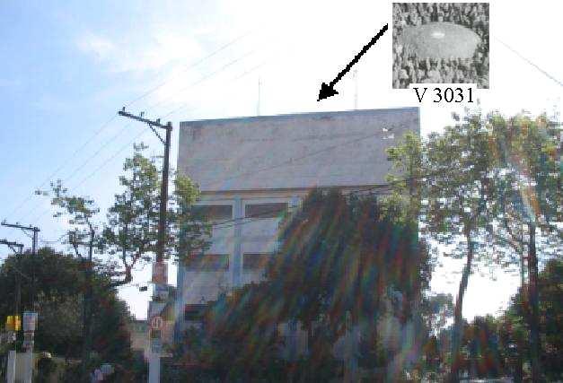 118 O vértice V3031 do SCM, localizado na caixa d água sobre o escritório Reservatório da SEMASA no Bairro de Camilópolis em Santo André (figura 37), foi renomeado para VB2082.