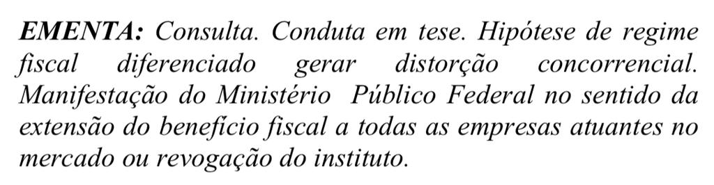 para dar competitividade à produção interna antes das duas