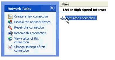 Fazer duplo clique a conexão de rede.figura 2 Conexão de rede 3. Selecione a rede de área local, ou os Internet de alta velocidade, com base em qualquer conexão exige a proteção.