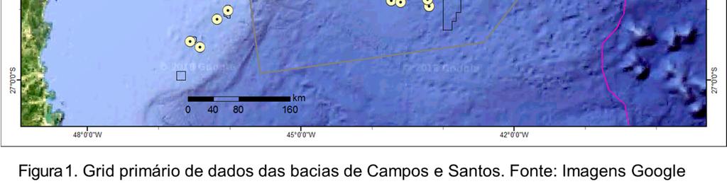 RESULTADOS A análise estatística dos dados mostrou que a Bacia de Campos tem uma predominância de concentrações de CO 2 na faixa de 0,5% ocorrendo, entretanto, concentrações de até 20% na