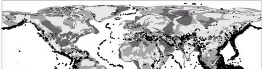 51 Figura 3.12. Relação geográfica entre epicentros de terremotos e prospectividade das bacias sedimentares para armazenamento de CO 2 (Bradshaw e Dance, 2004).